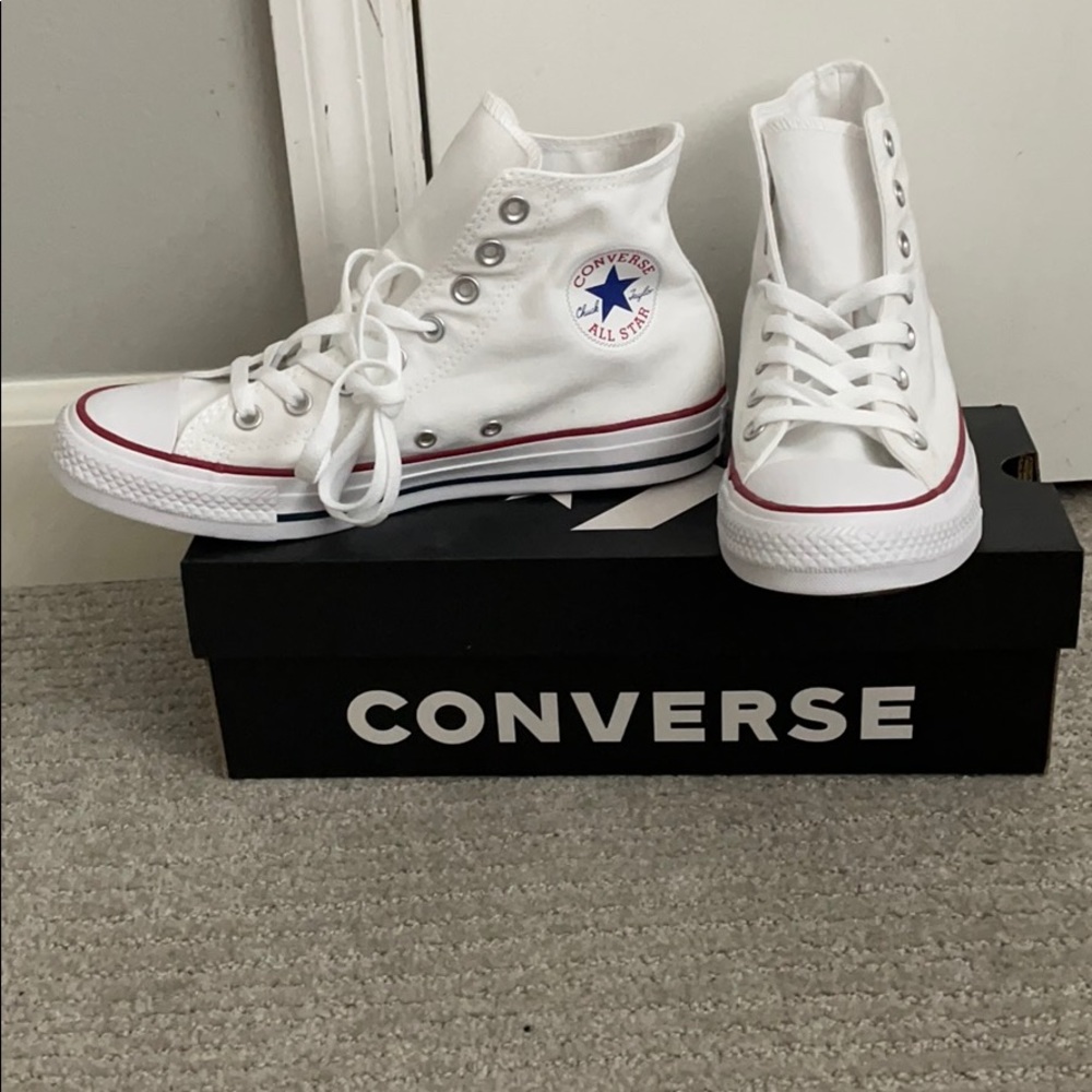 Brand new white converse